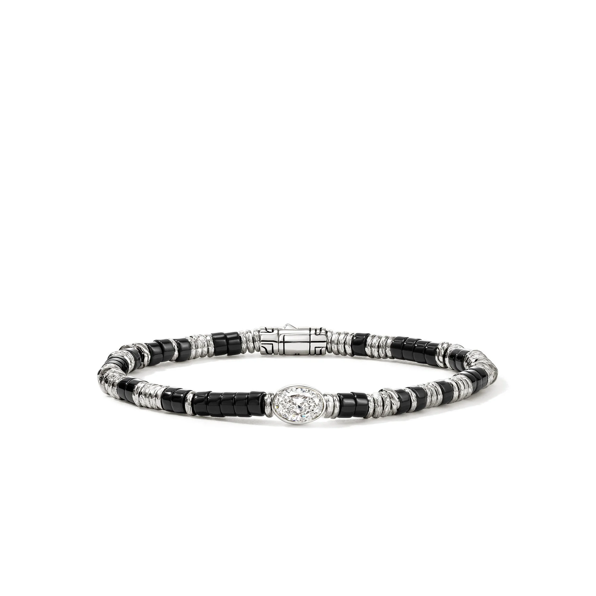 JH Lovestruck™ Heishi Bracelet, Sterling Silver, Hardstones, Diamond, 1.0TCW - 1