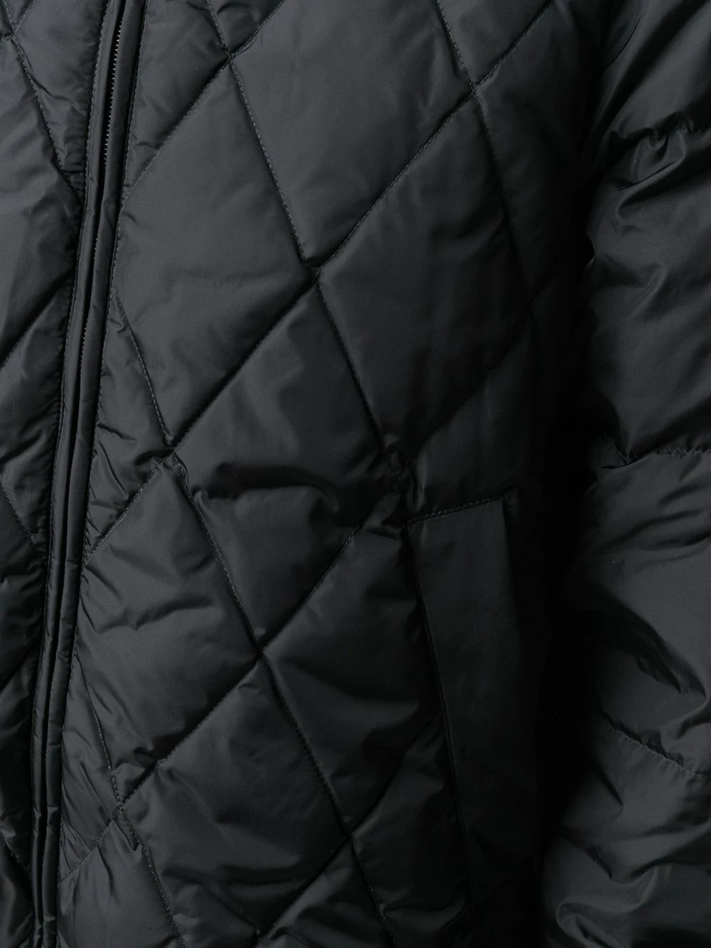 scarf-panelled puffer jacket - 5