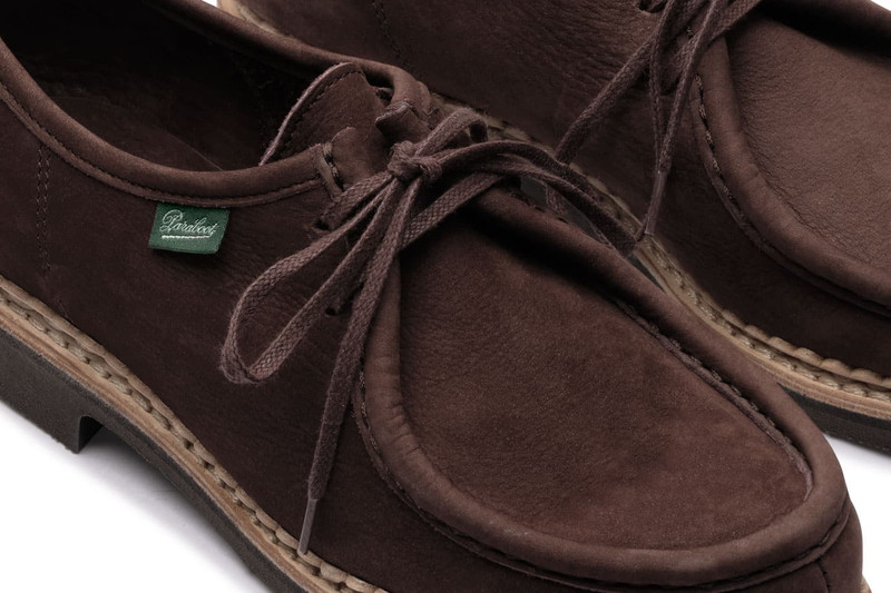 Mirabelle Taurillon Nubuck Chocolate - Rubber Sole 6