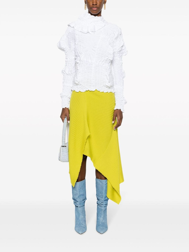 MARQUES’ALMEIDA asymmetric merino midi skirt outlook