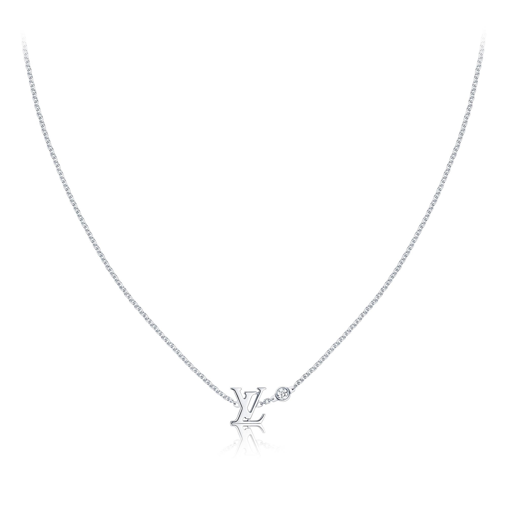 IDYLLE BLOSSOM LV PENDANT, WHITE GOLD AND DIAMOND - 1