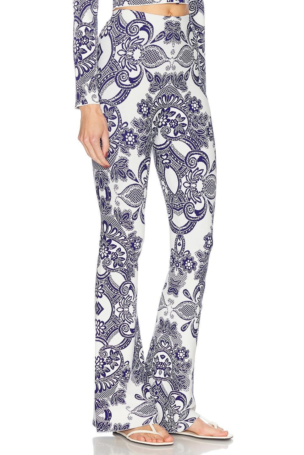 Knit Straight Leg Pants - 2