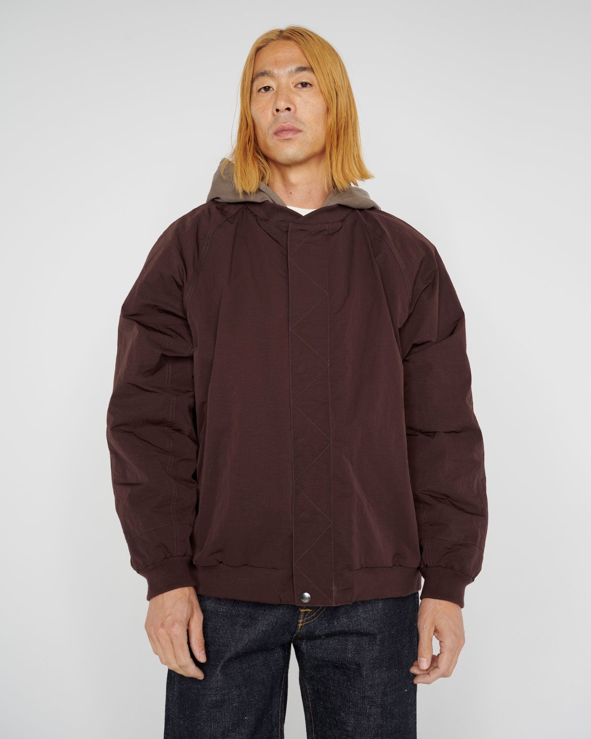 Hooded Flight Jacket - Chocolate - 6