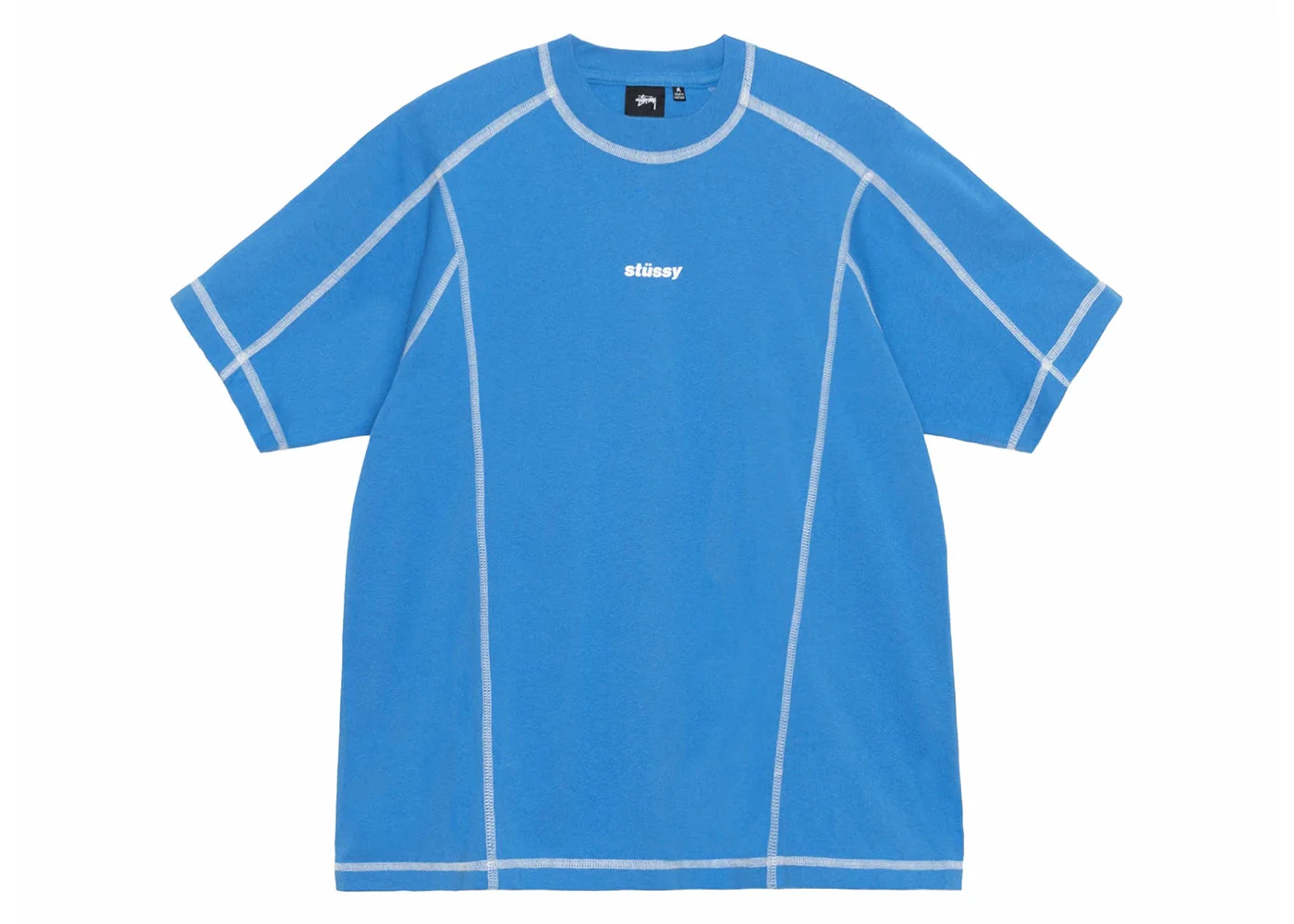 Stussy Wave Cotton Crew Blue - 1