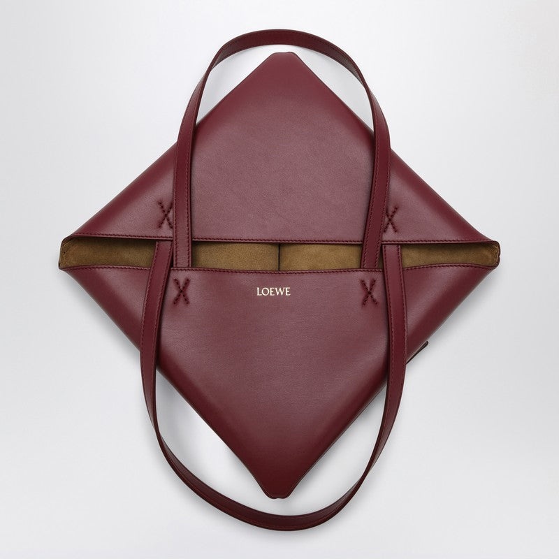 Loewe Puzzle Fold Tote Crimson/Dark Bordeaux Bag Women - 4