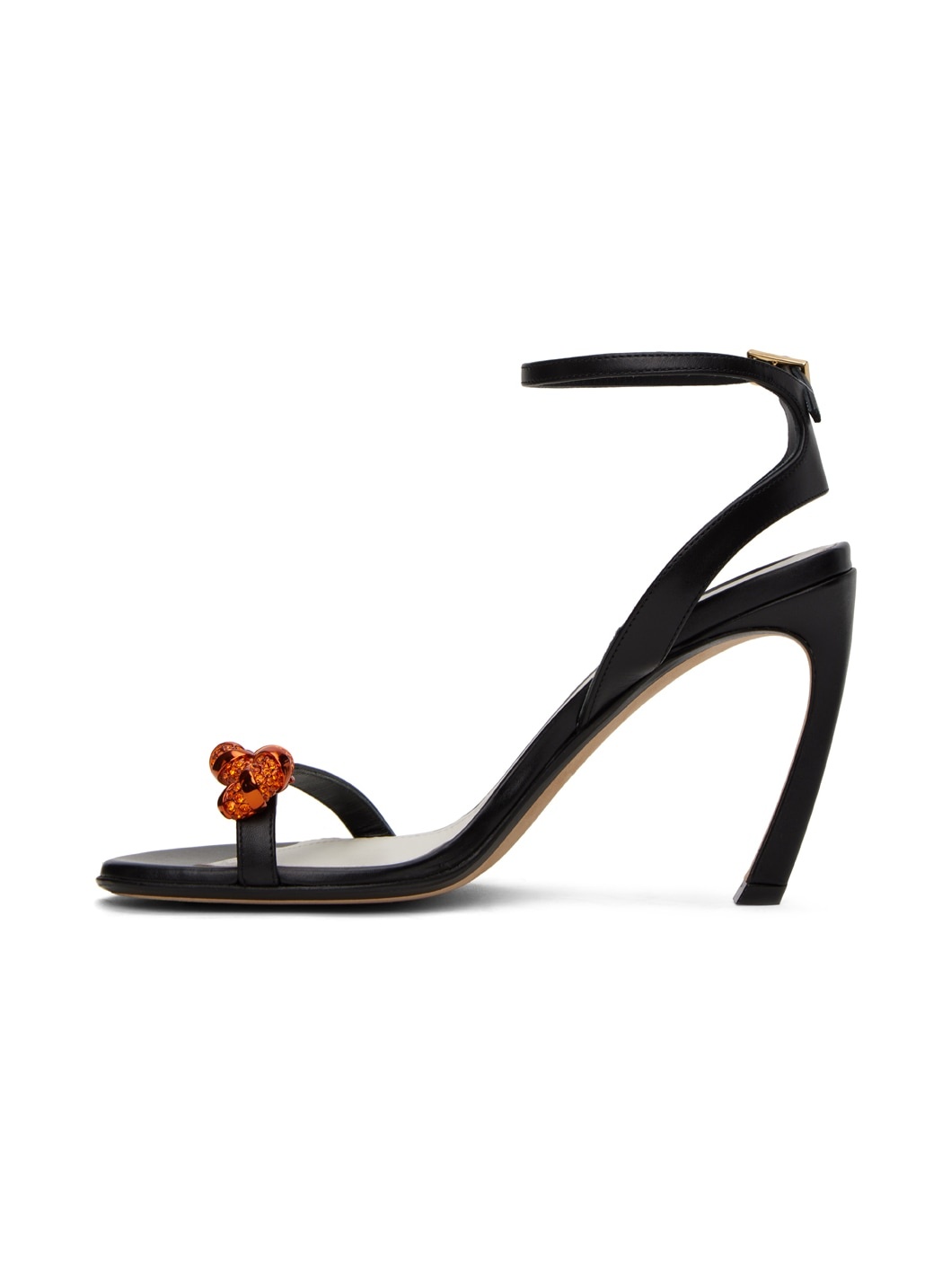 Black Swing Melodie Heeled Sandals - 3