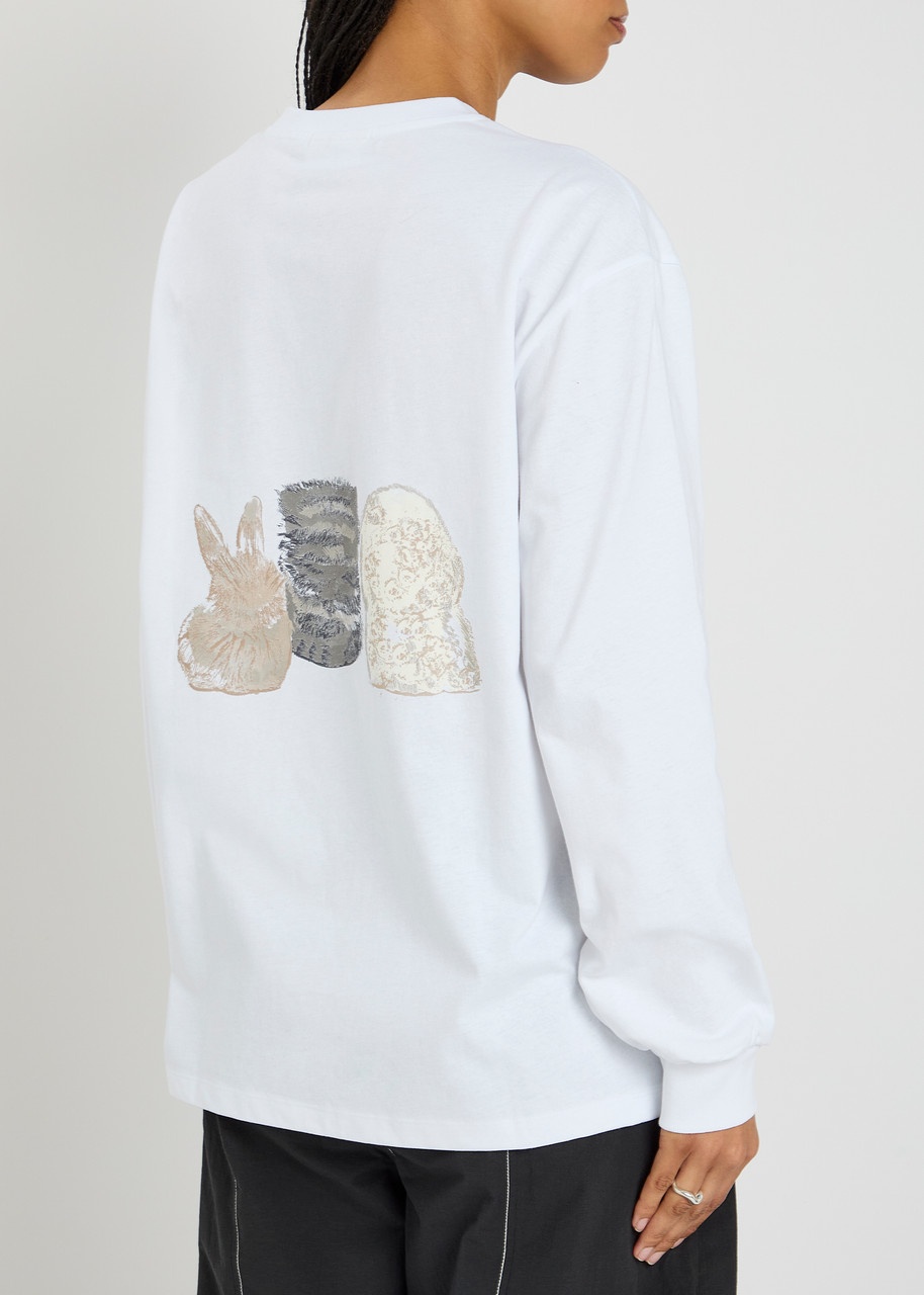 Ganni Printed Cotton T-shirt - 3