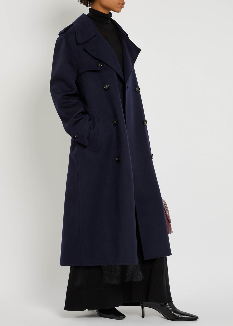 Stella Mccartney Double Face Wool Trench Coat - 4