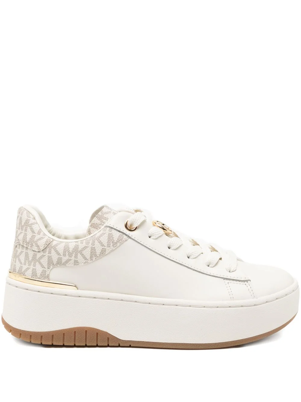 Dottie leather and signature logo trainers - 1