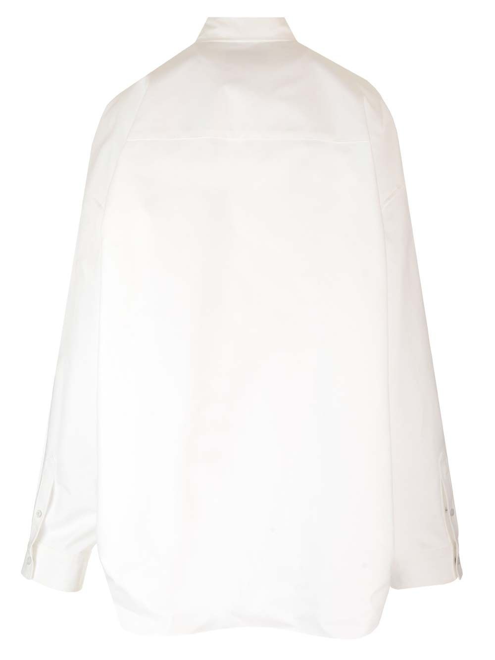 Large-Fit Shirt Shirts White - 2