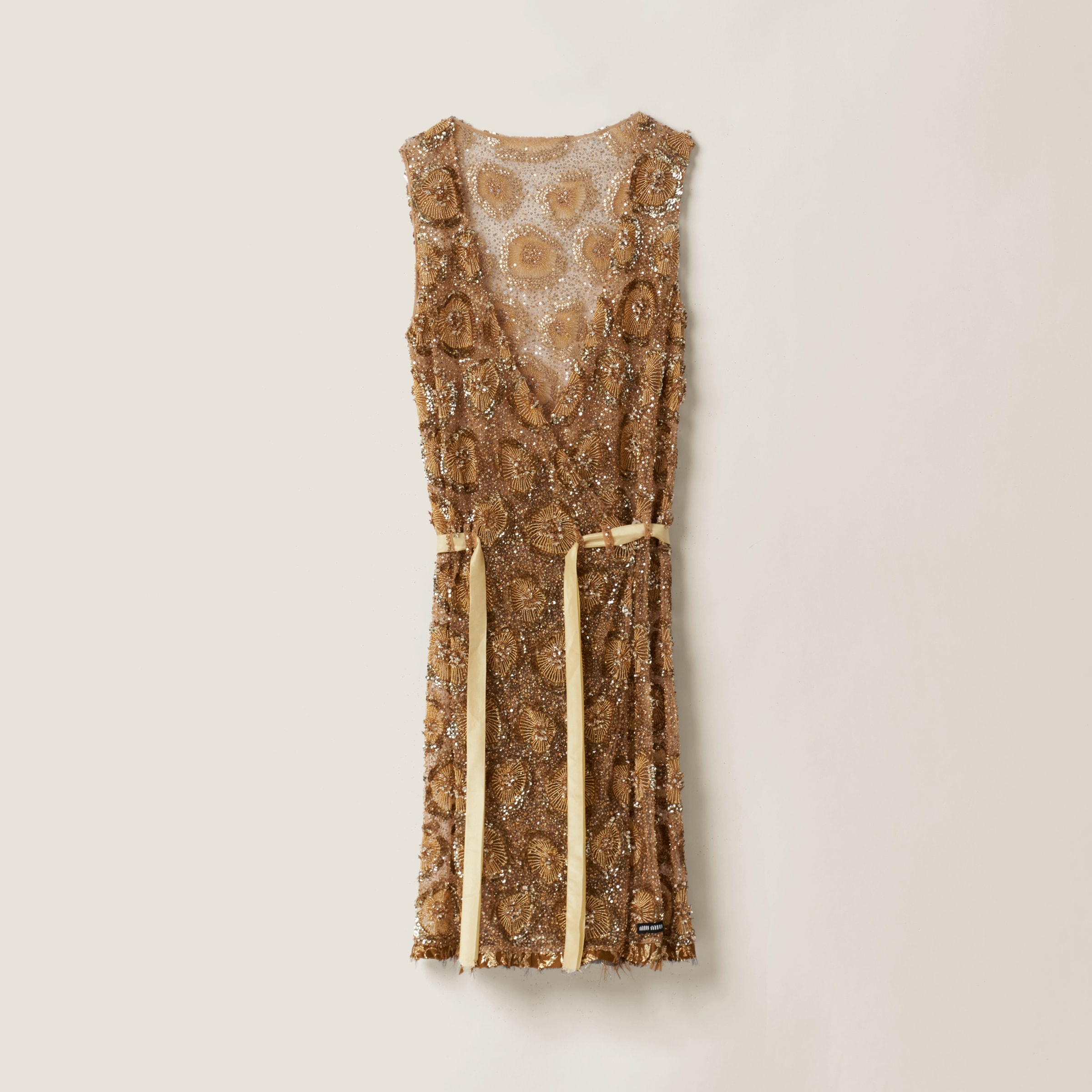 Tulle dress with floral embroidery - 1