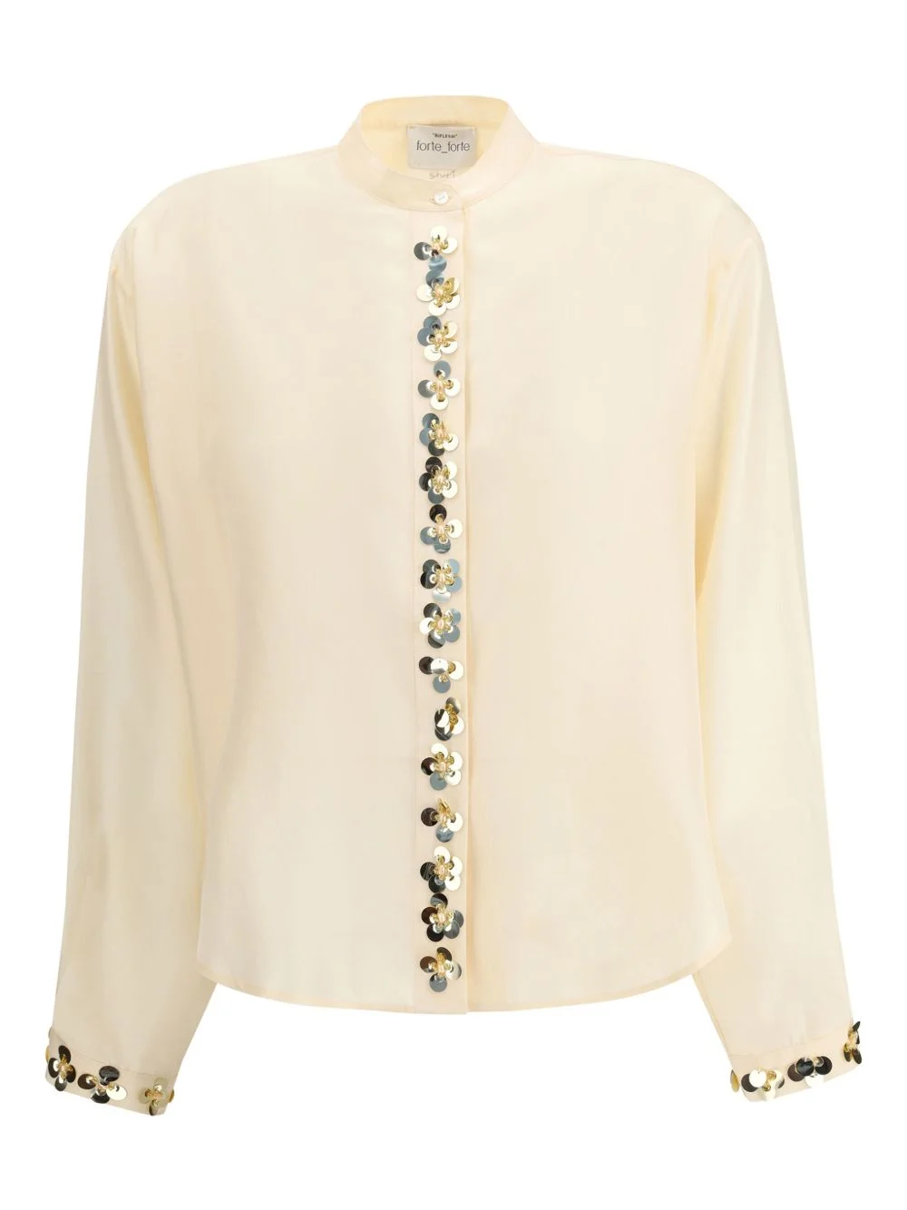 sequin-embellished shirt - 1