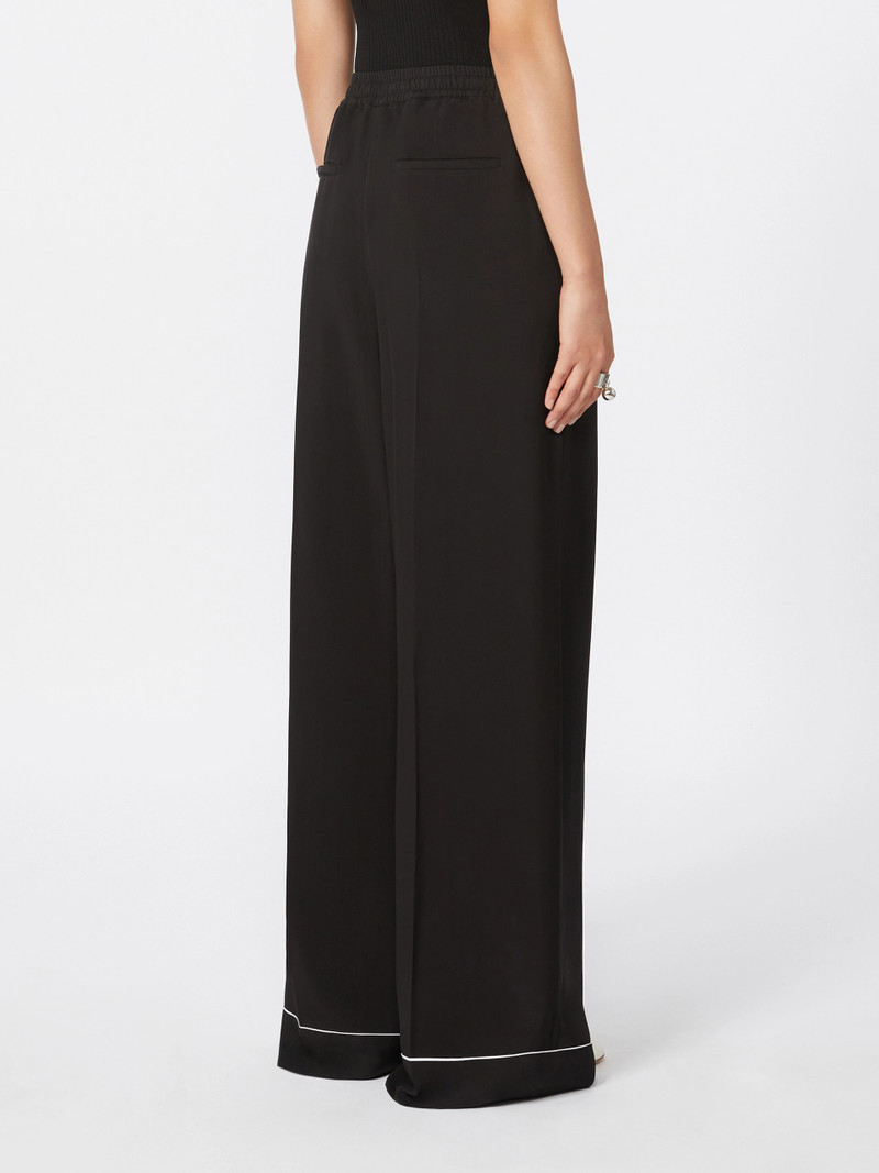 RIVETTO Satin joggers - BLACK 4