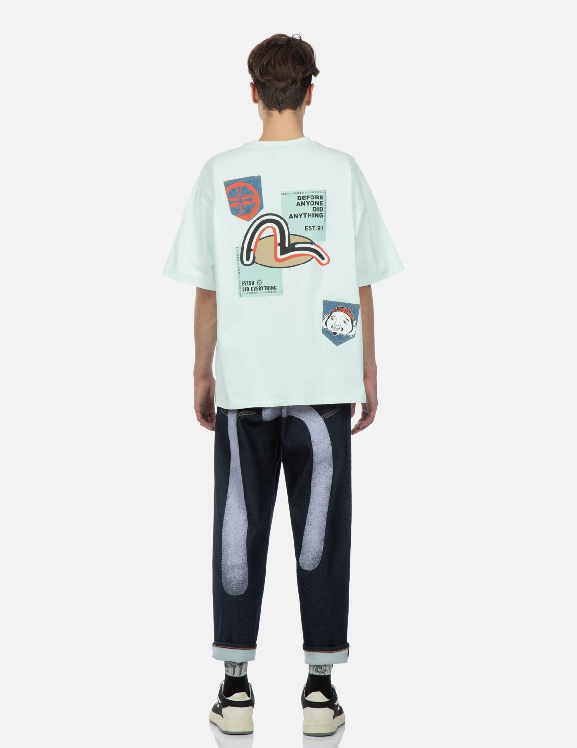 SEAGULL DAICOCK PRINT JEANS - 5