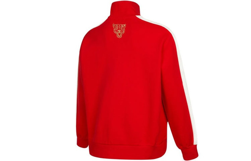 PUMA PUMA 줄무늬 Colorblock 느슨한 캐주얼 재킷 빨간 536579-11 outlook
