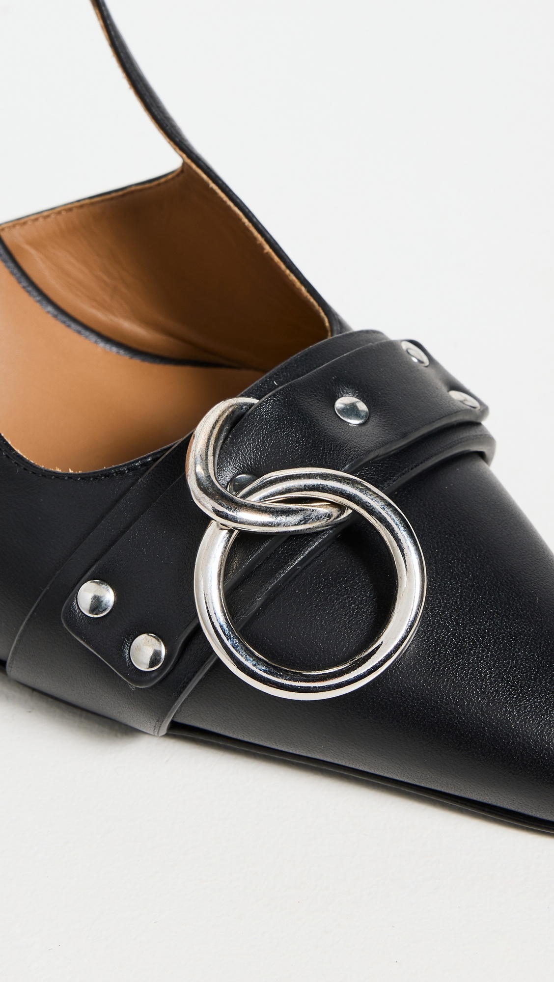 Sling Back Heels with Ring - 7