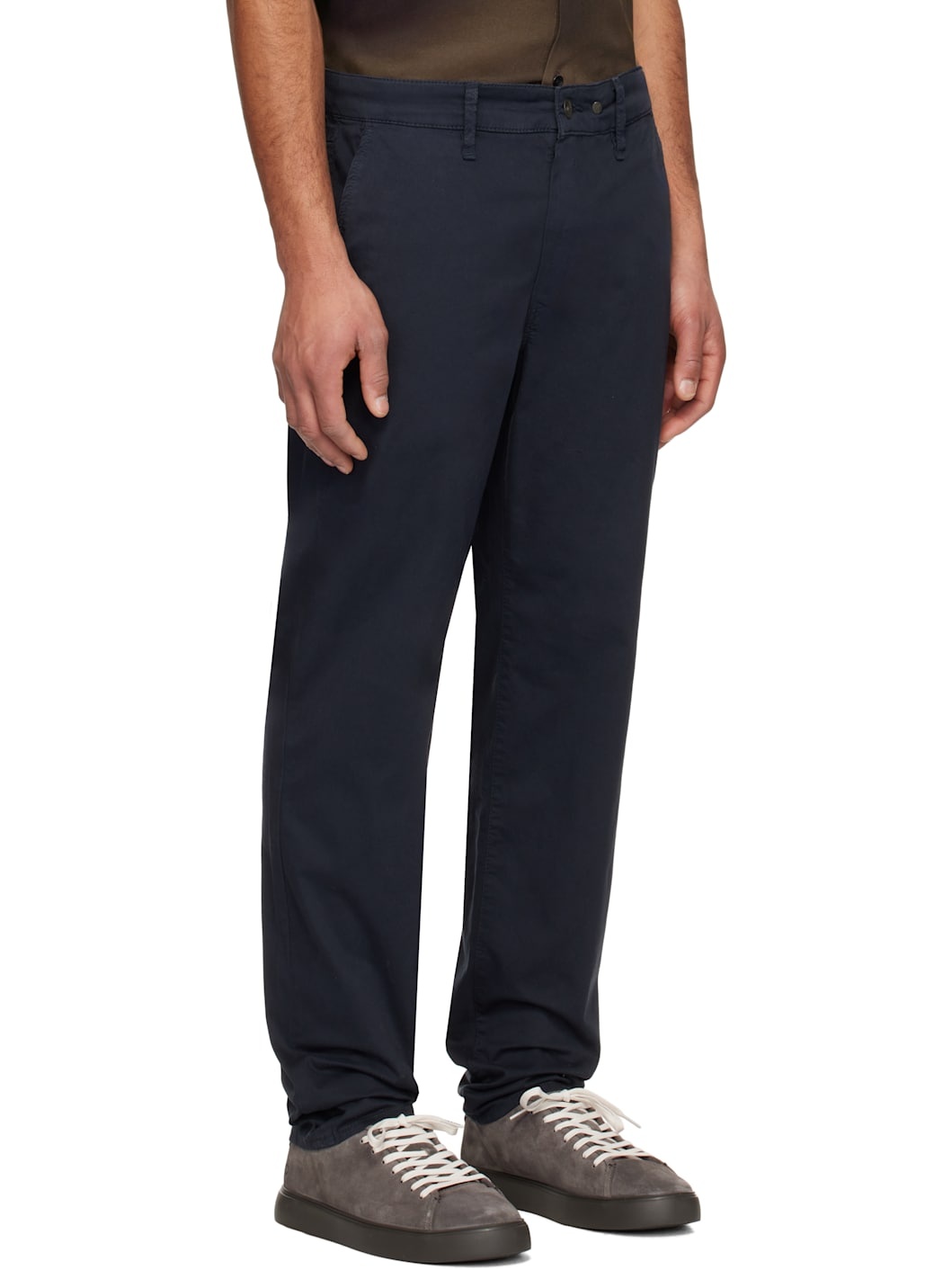 Navy Standard Chino Trousers - 2