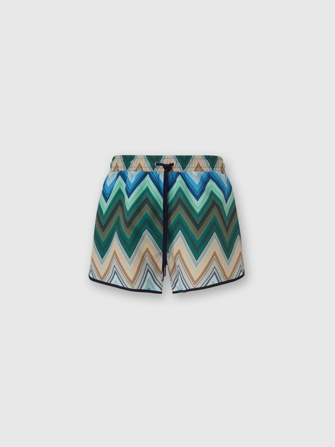 Swim shorts with macro zigzag print - 1