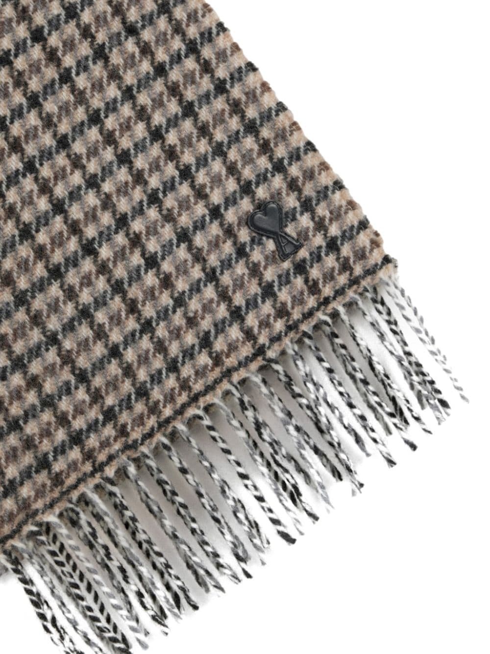 Ami de Coeur houndstooth scarf - 2