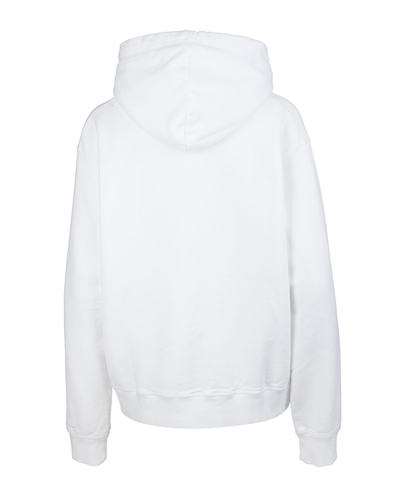 Woman White And Black Icon Dsquared2 Hoodie - 3