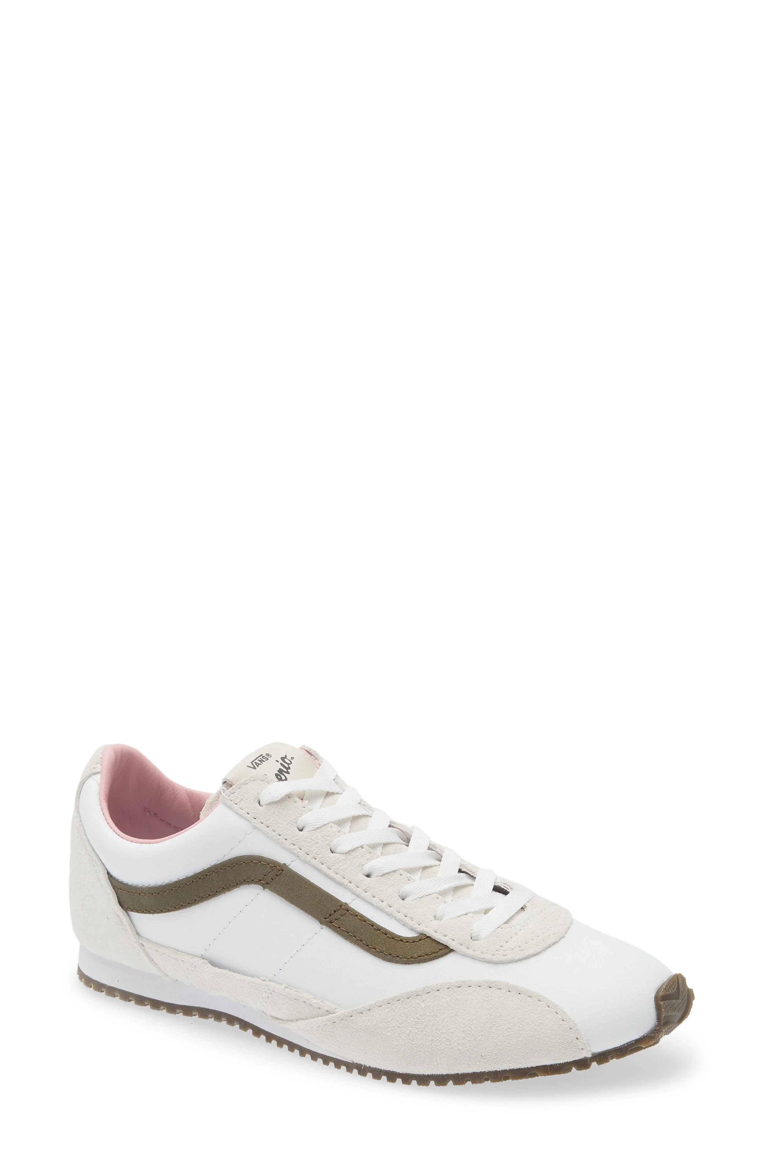 Vans Premium Super Lowpro Trainer in Pig Suede White at Nordstrom - 1