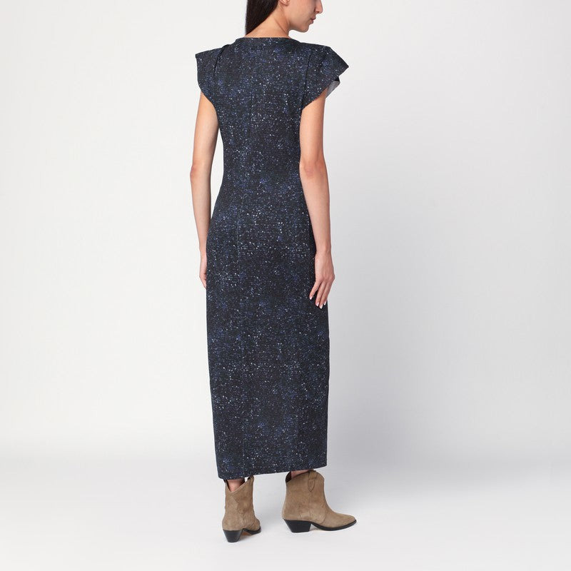 Isabel Marant Mid-Length Dress With Midnight Blue Print Women - 2