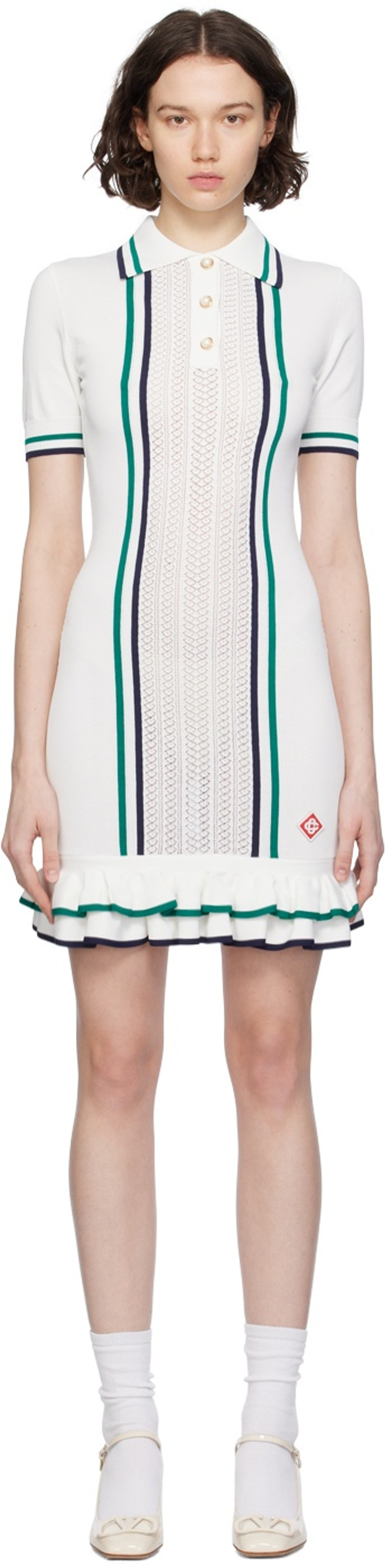 Off-White Button Minidress 1