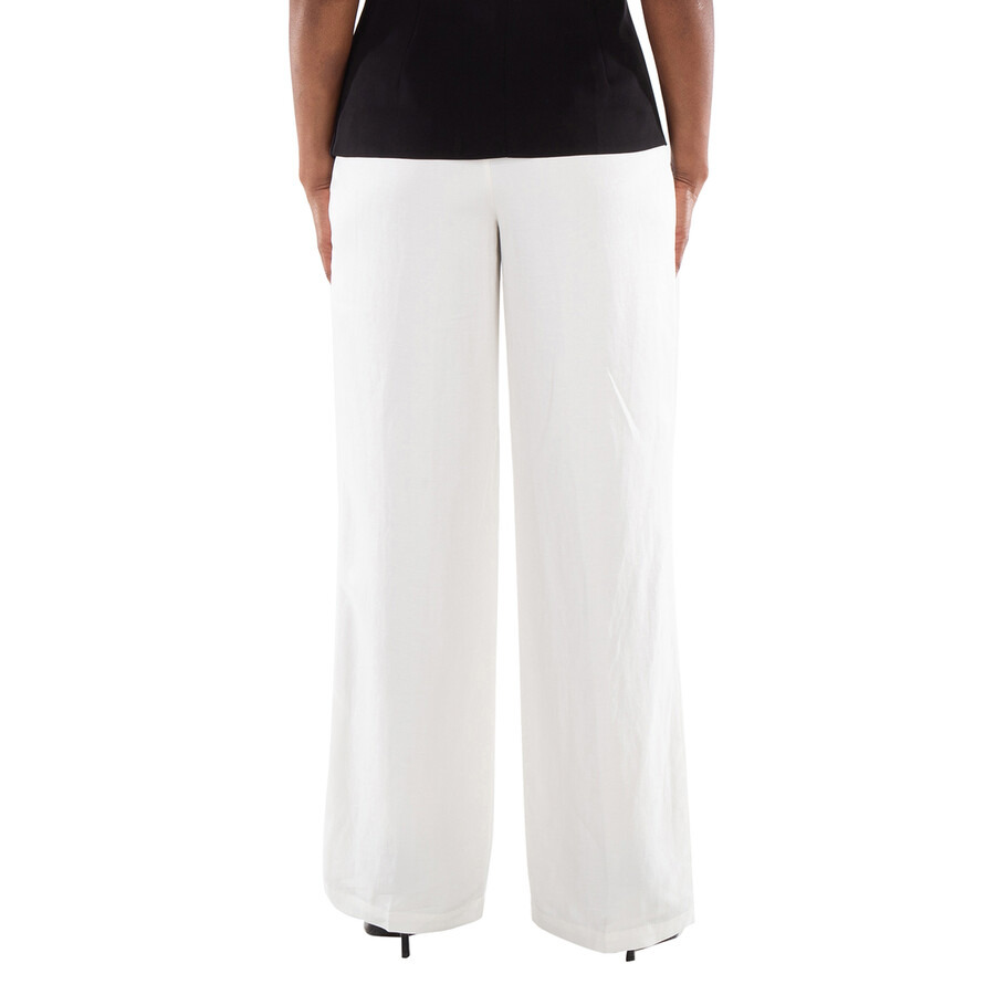 Anine Bing Ladies White Carrie Wide-Leg Trousers - 3