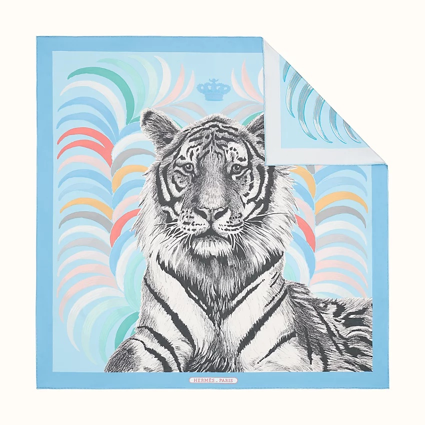Tigre Royal double face scarf 90 - 1
