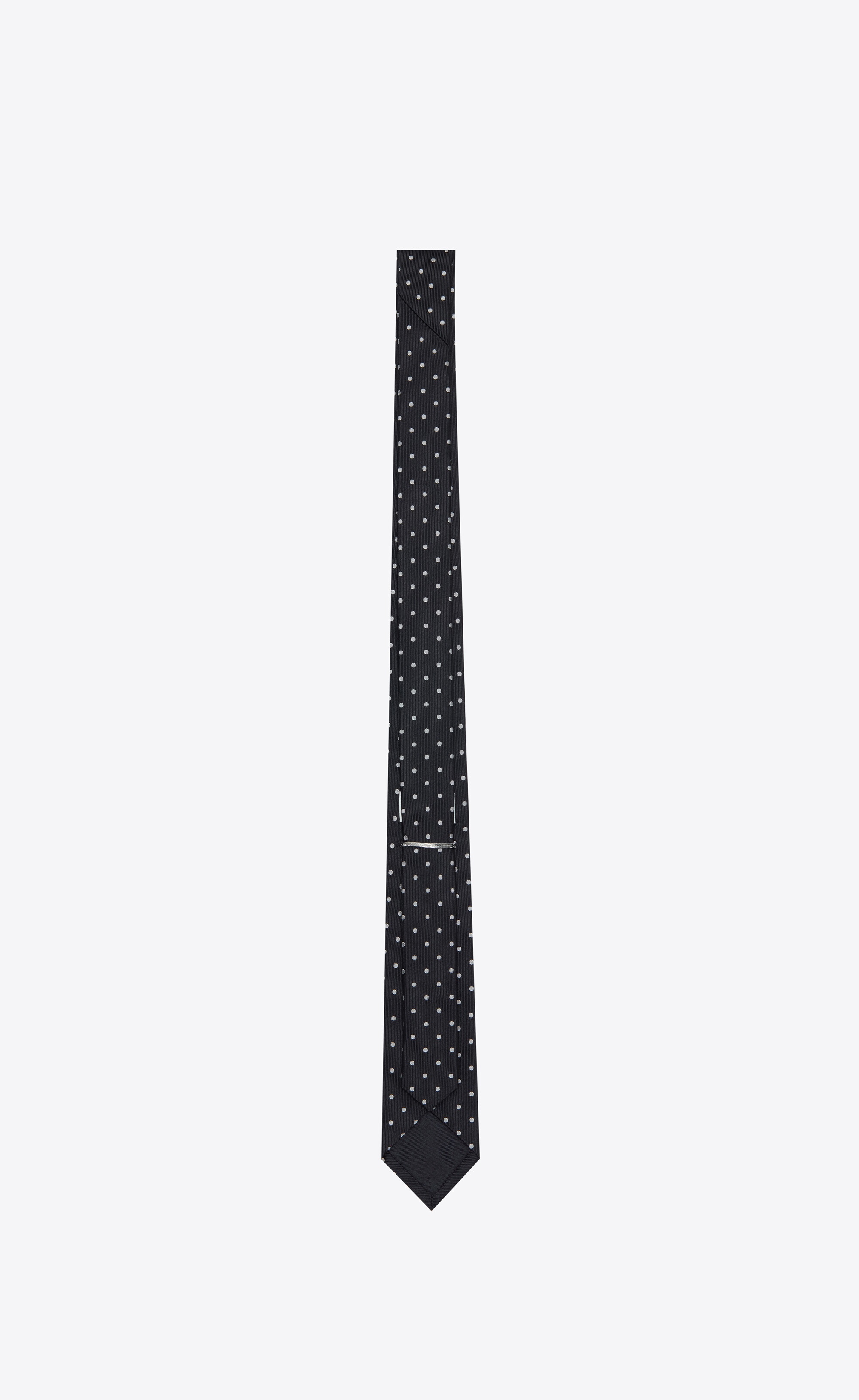 dotted tie in silk jacquard - 2