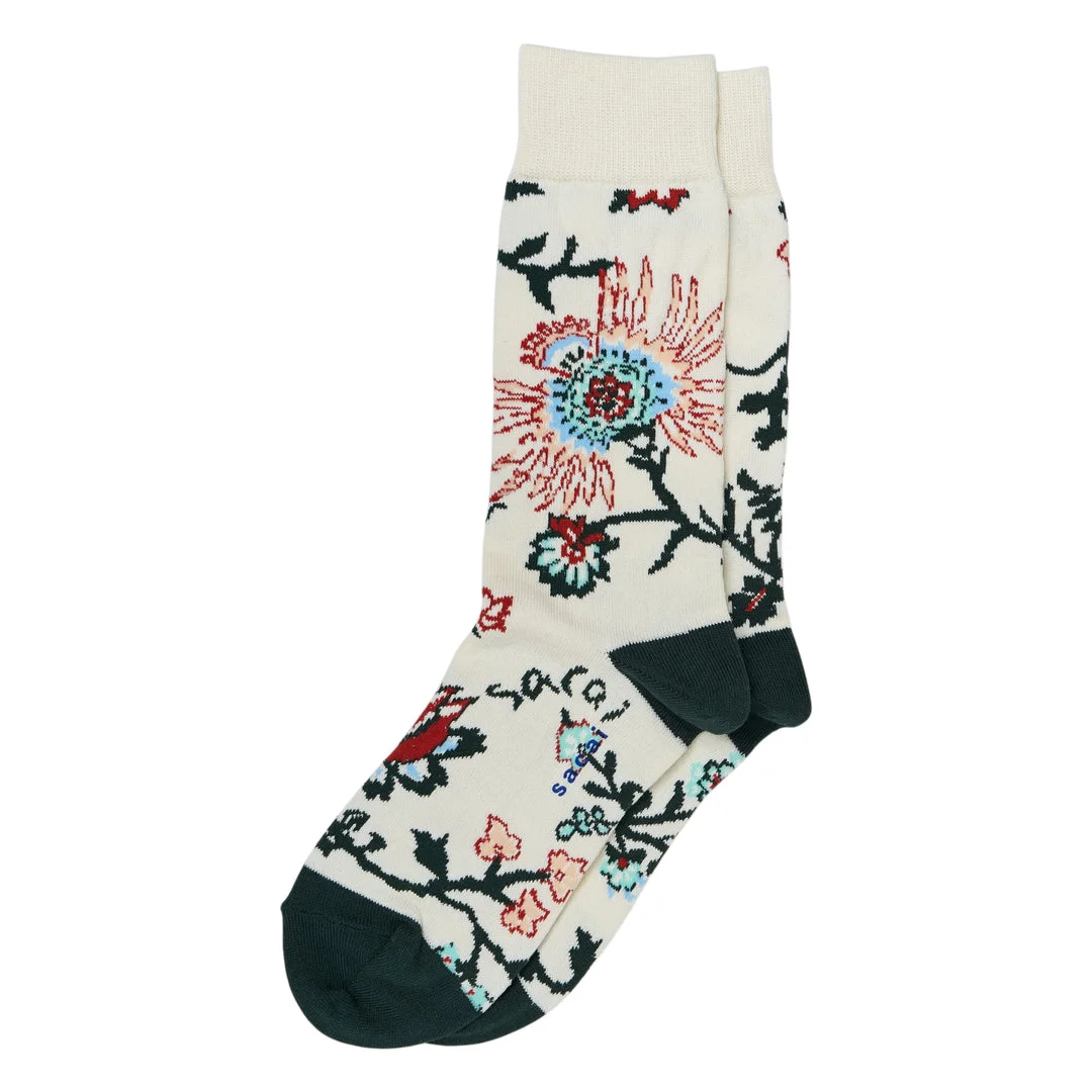 Floral Knit Socks - 1