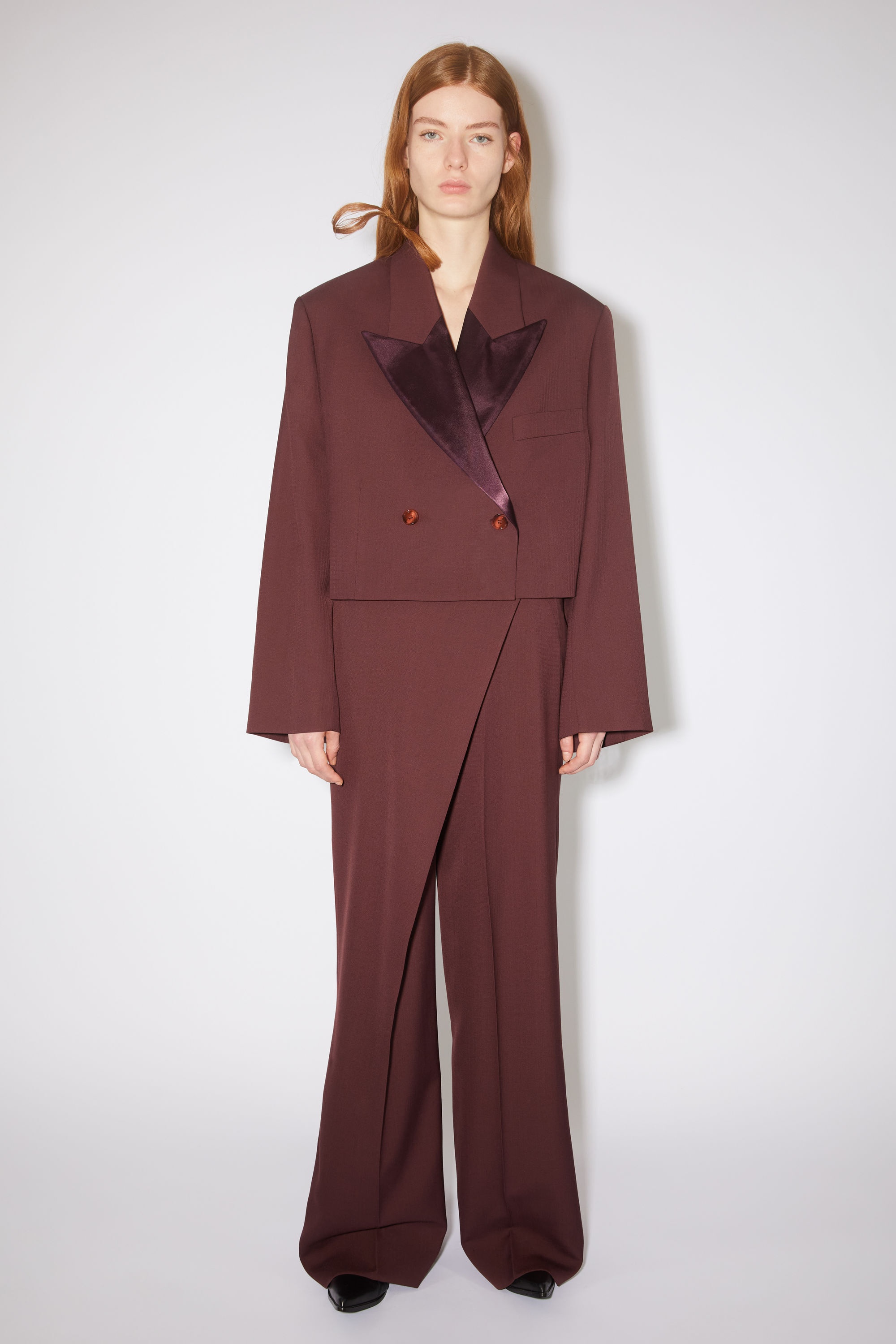 Double-breasted jacket - Aubergine purple - 2