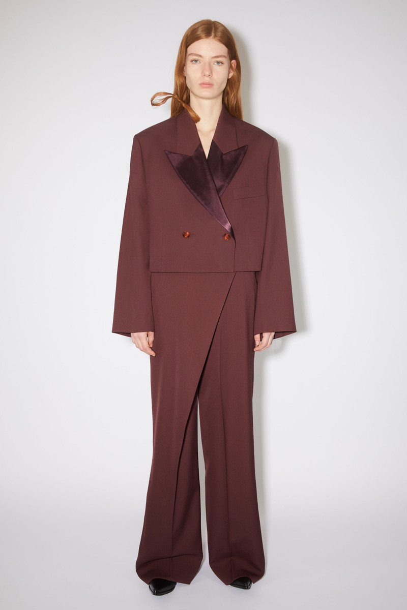 Acne Studios Double-breasted jacket - Aubergine purple outlook