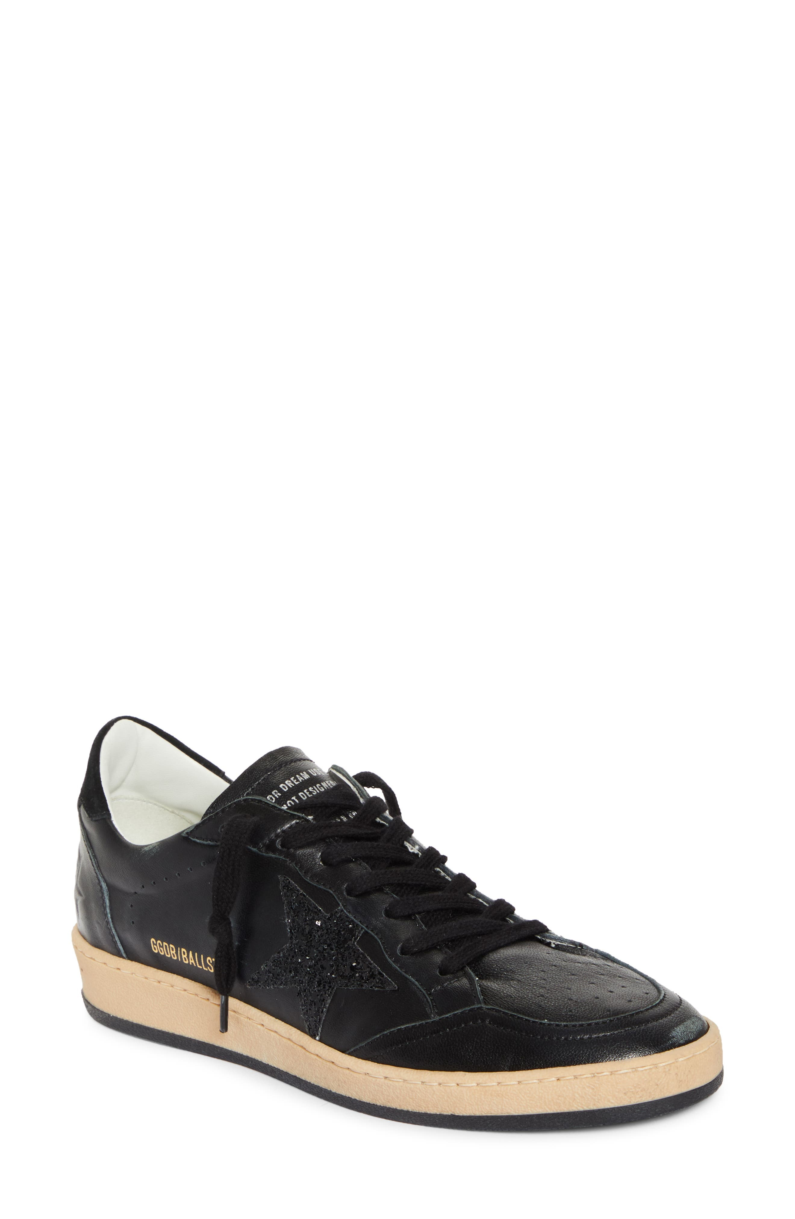 Golden Goose Ball Star Sneaker in Black at Nordstrom - 1