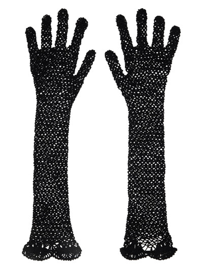 The Row Black Constant Gloves outlook