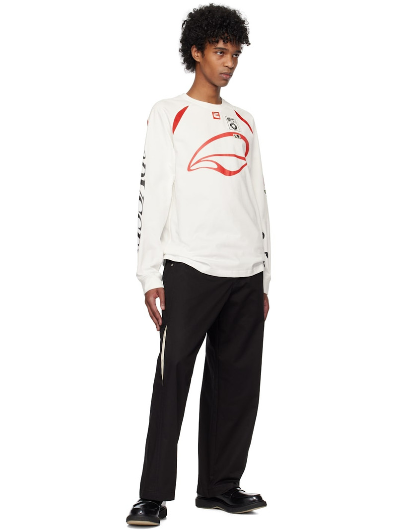 Kijun White & Red Cycle Long Sleeve T-shirt outlook