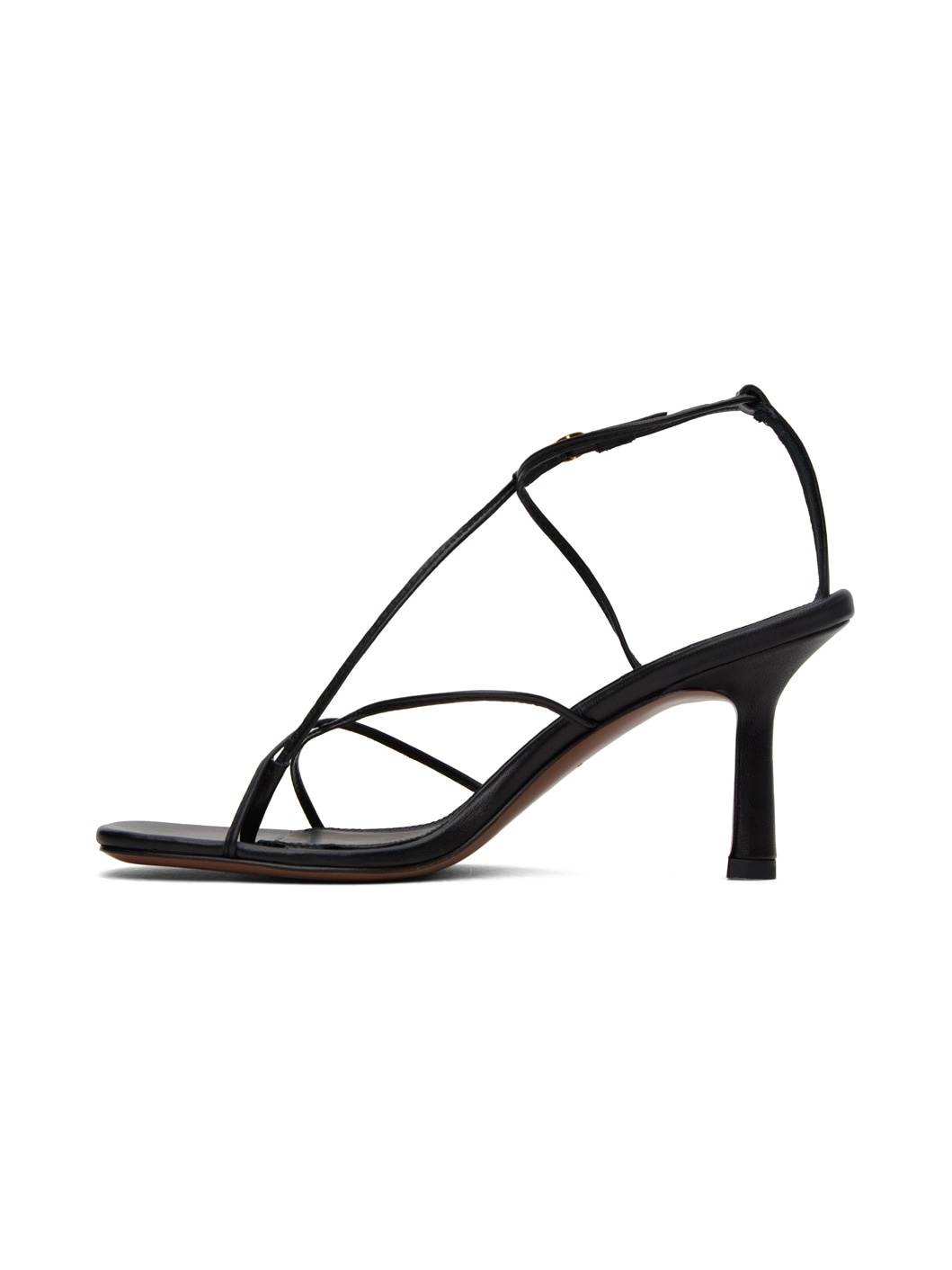Black Alphard Heeled Sandals - 3
