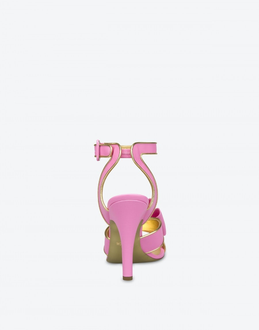 LOW BOW CALFSKIN SANDALS - 3