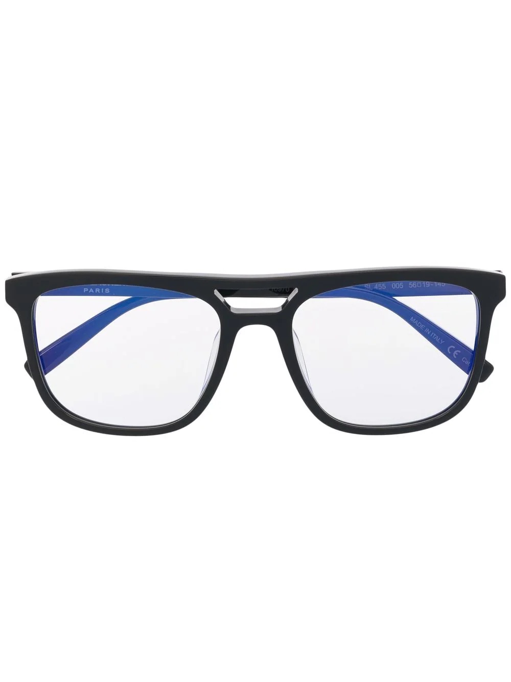 rectangular-frame logo glasses - 1