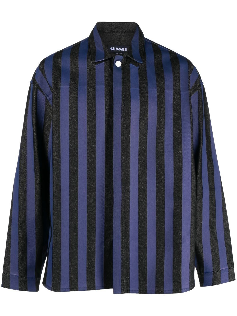striped long-sleeve shirt - 1