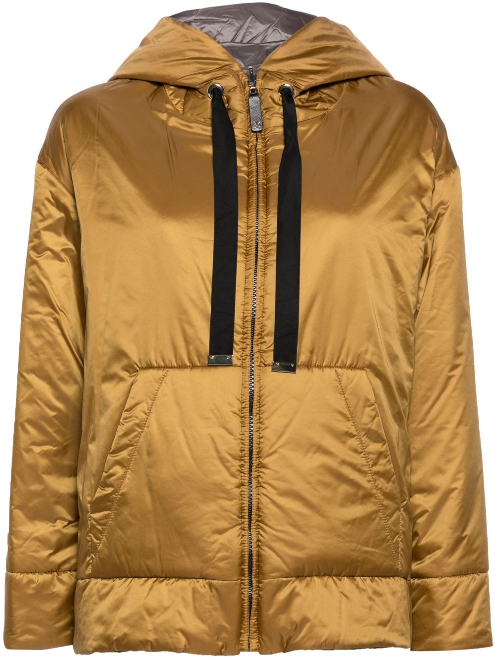 zipped hooded jacket - 1