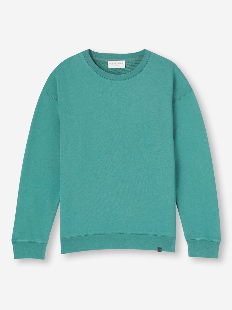 Women's Sweatshirt Quinn Cotton Modal Stretch Teal - 1