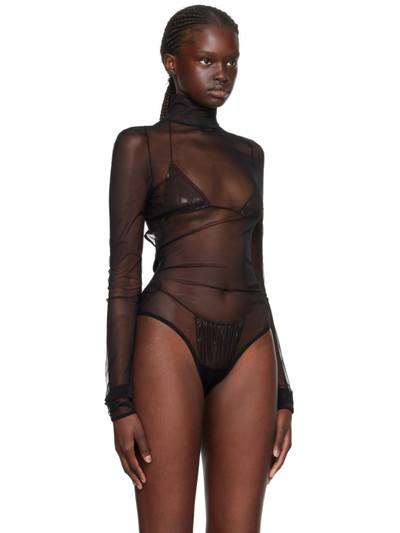 NENSI DOJAKA Black Cutout Bodysuit outlook