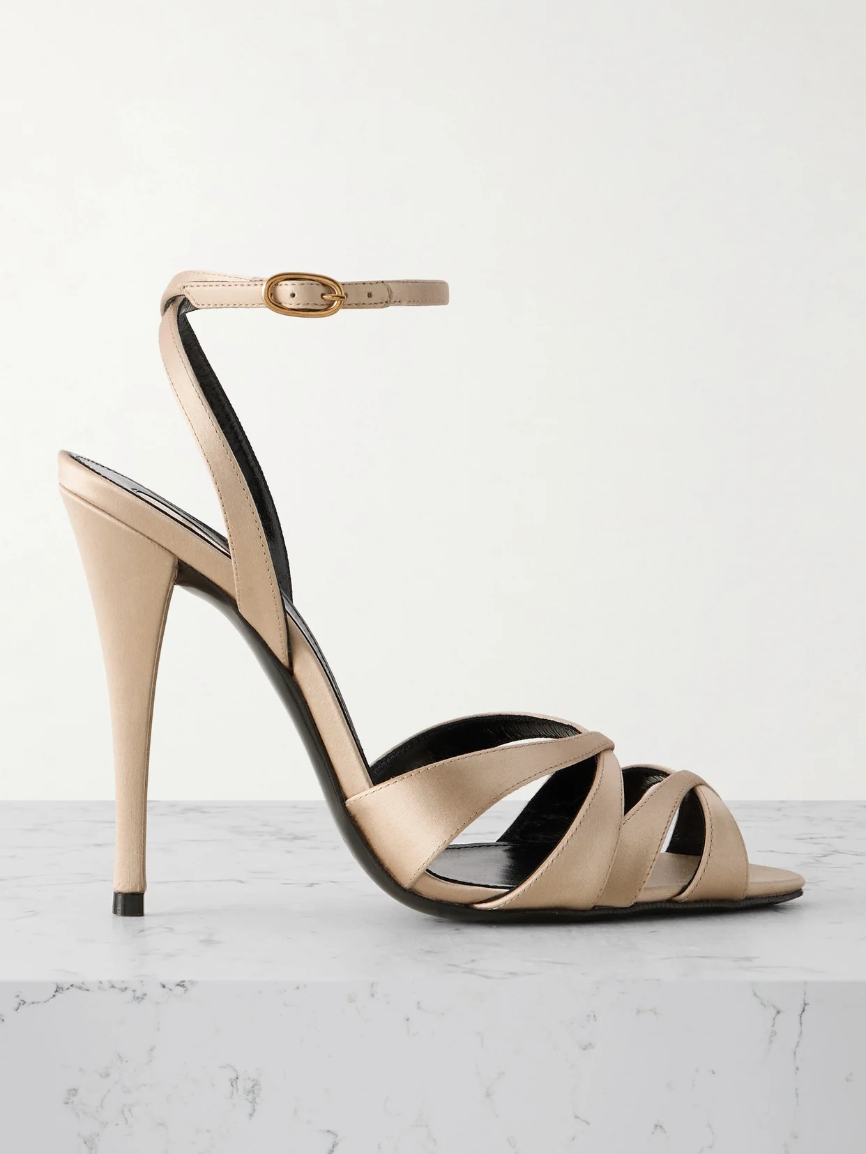 Chandelle Satin Sandals - 1