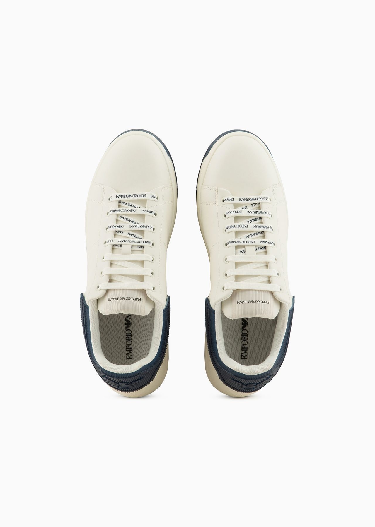 Leather sneakers with semi-transparent back and knurled sole - 3