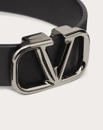 Valentino VLogo Signature Leather Bracelet outlook