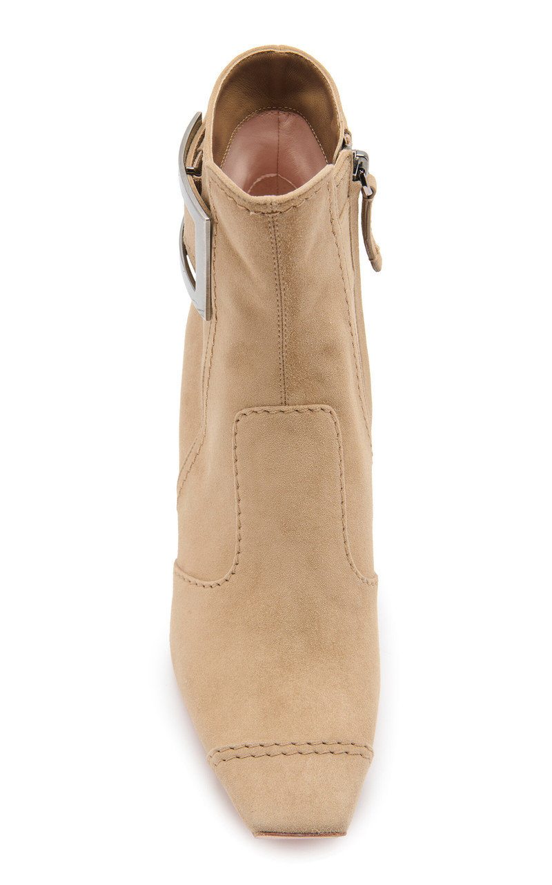 Roger Vivier Trompette Suede Ankle Boots brown outlook