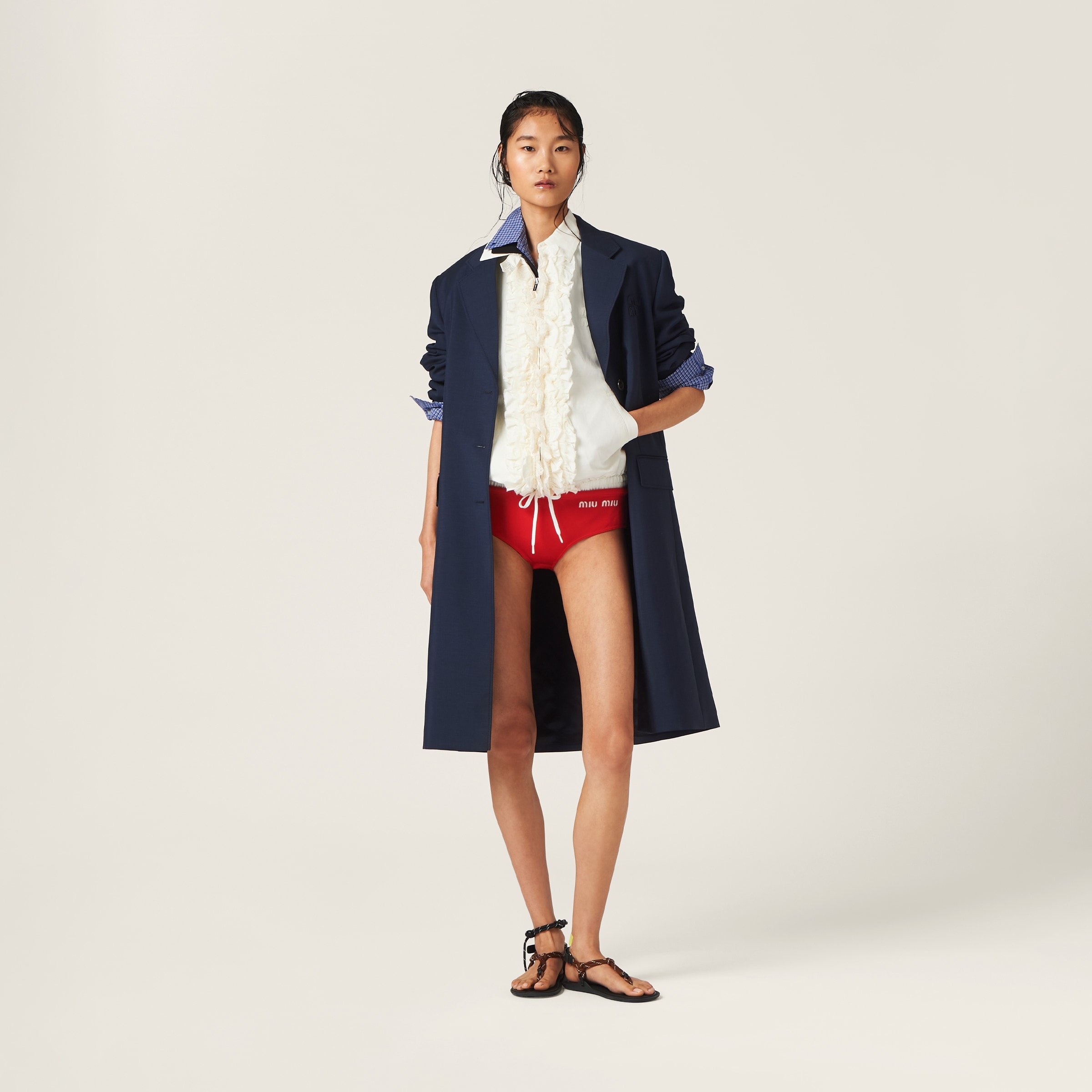 Washed slubbed canvas blouson jacket - 2