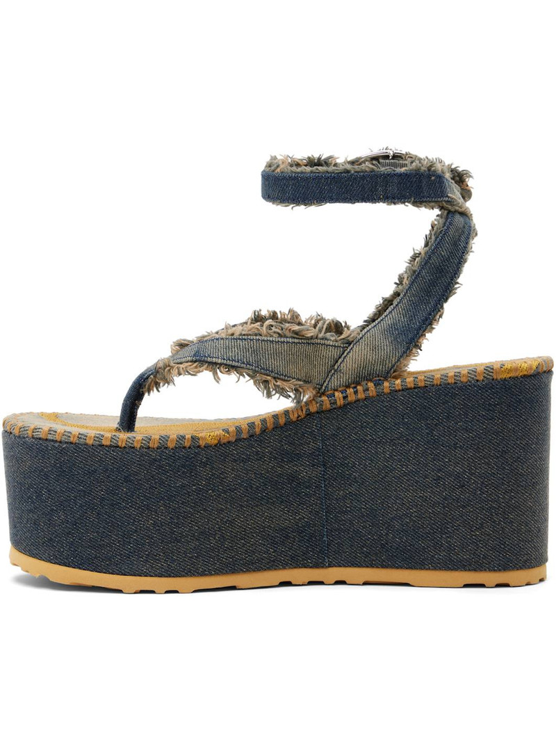 Blue SA-Nikola Denim Heeled Sandals 3