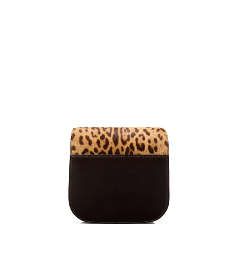 LEOPARD PRINT HAIR CALF AND SMOOTH LEATHER TARA MINI CROSSBODY 3